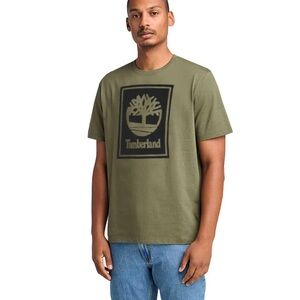Timberland Stack Logo Tee - Large - Green